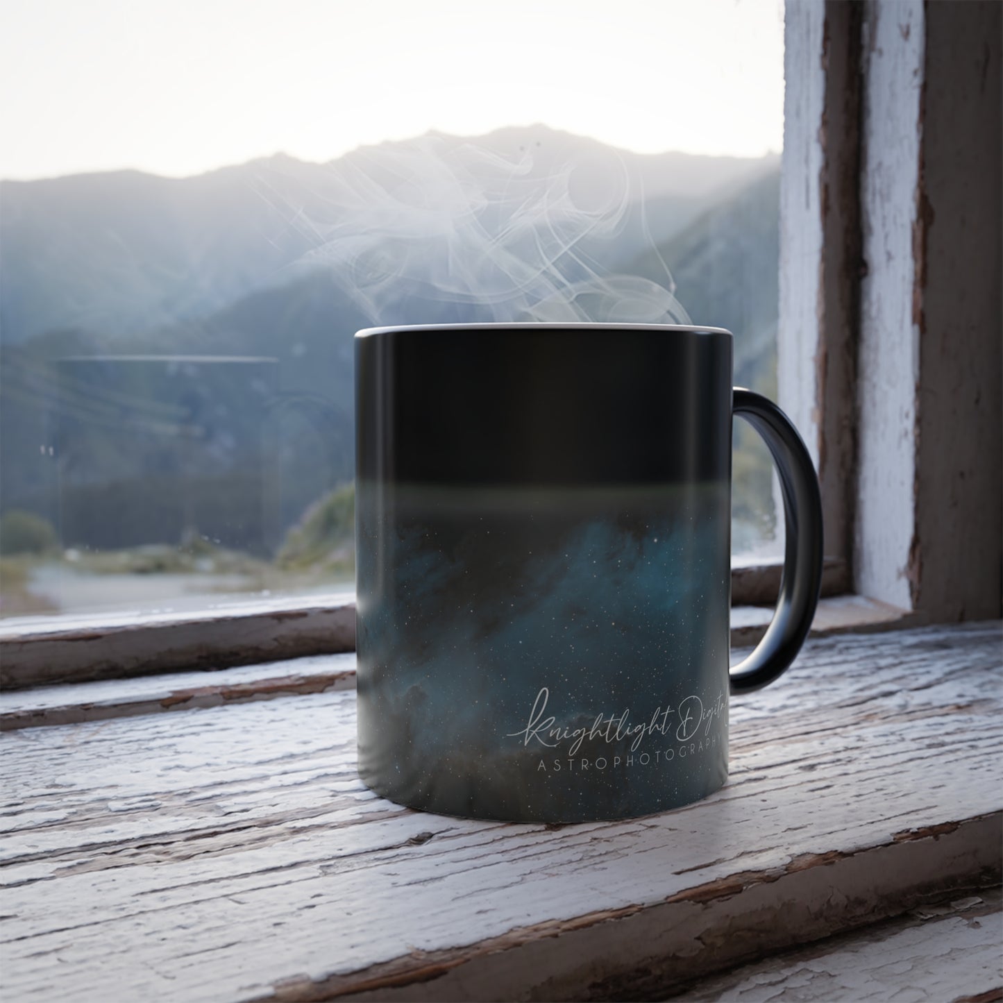 Knightlight Digital Collection #2 - The Cygnus Wall - Color Morphing Mug
