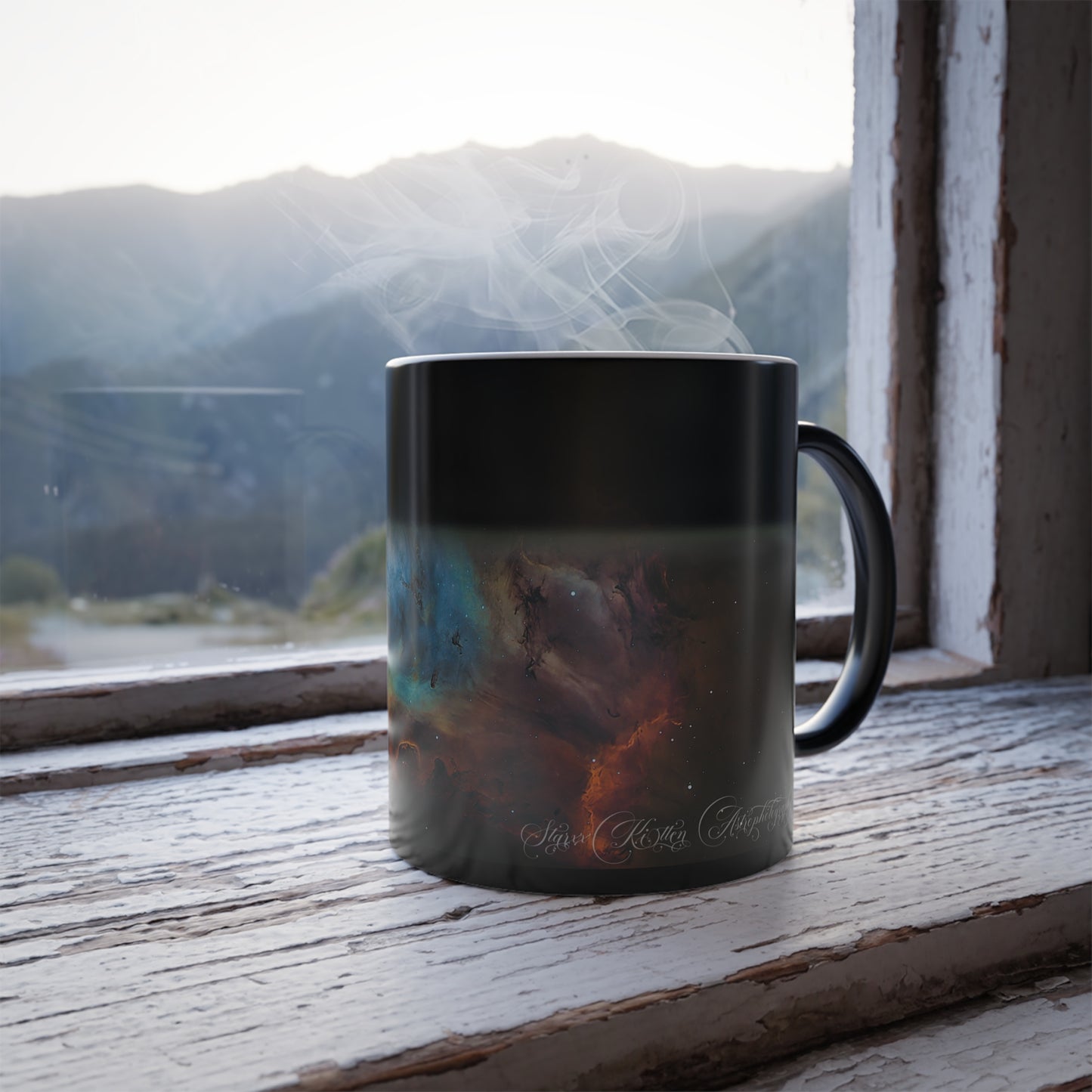 Starxxkitten Collection - Lagoon Nebula - Color Morphing Mug