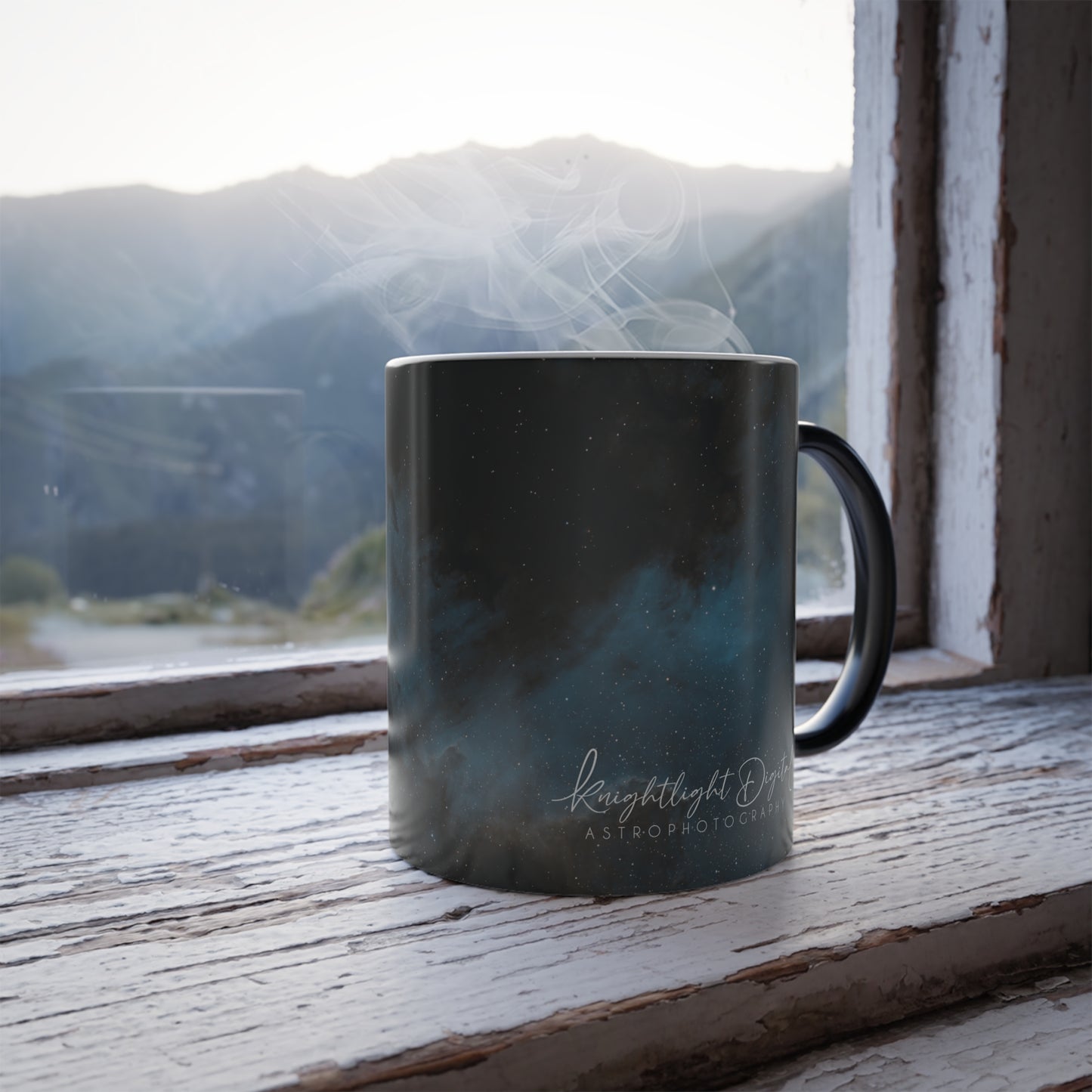 Knightlight Digital Collection #2 - The Cygnus Wall - Color Morphing Mug