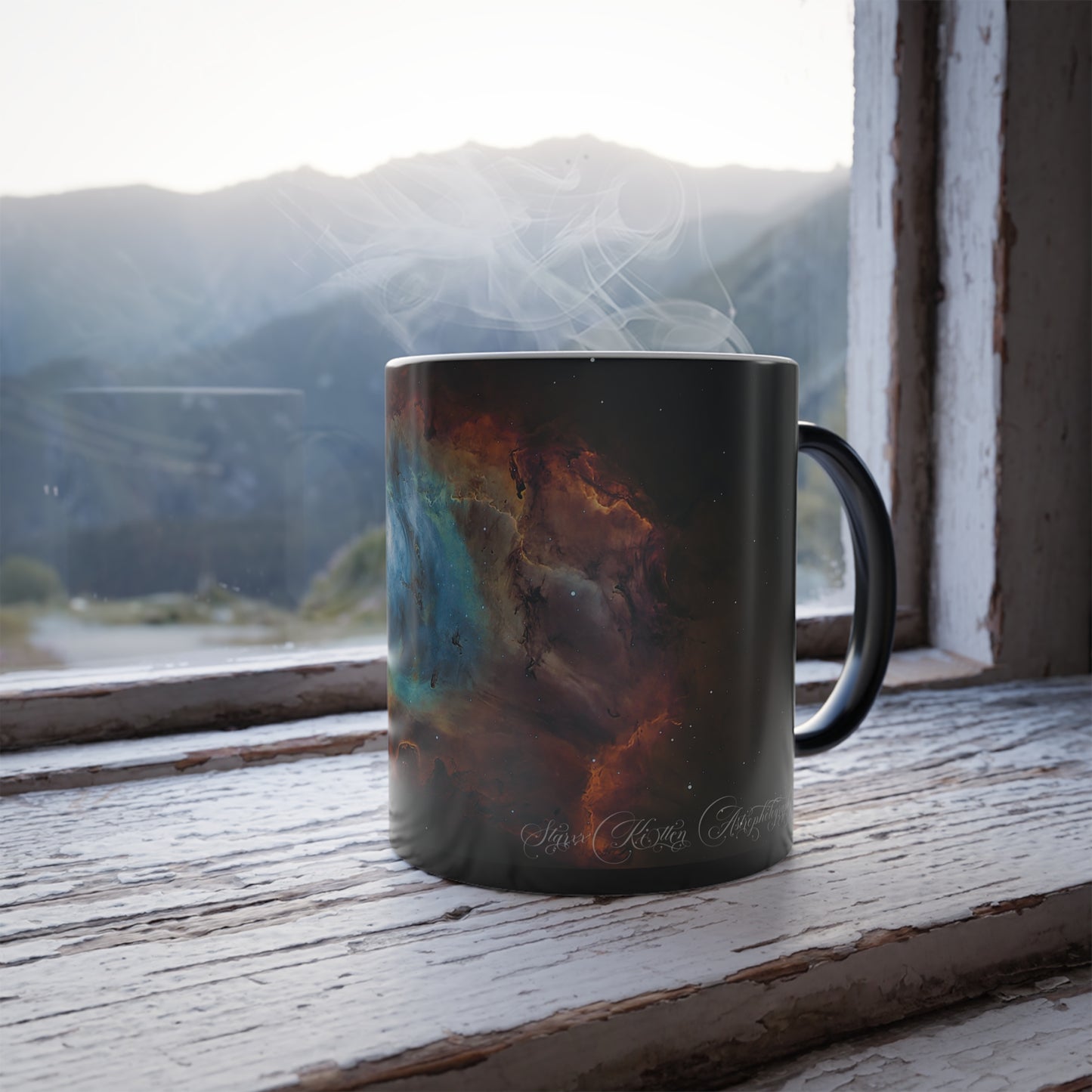 Starxxkitten Collection - Lagoon Nebula - Color Morphing Mug